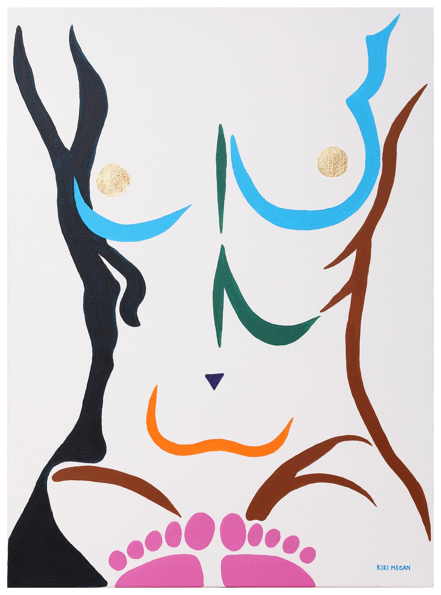 Sole - Abstract Acrylic Painting on Linen Canvas (81 x 60cm)