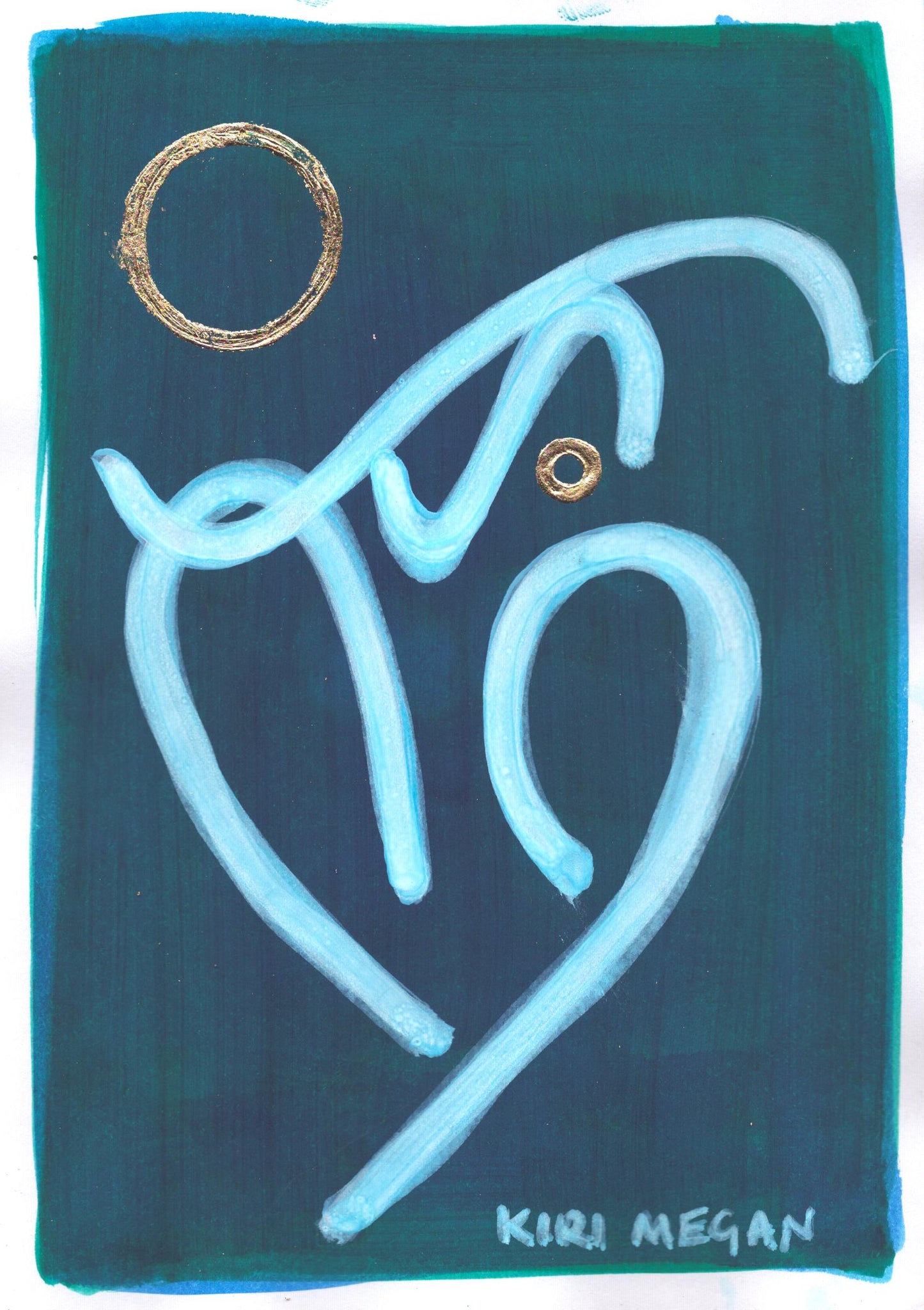 Splash II  –  Playful Geometric Figurative Painting (A5)