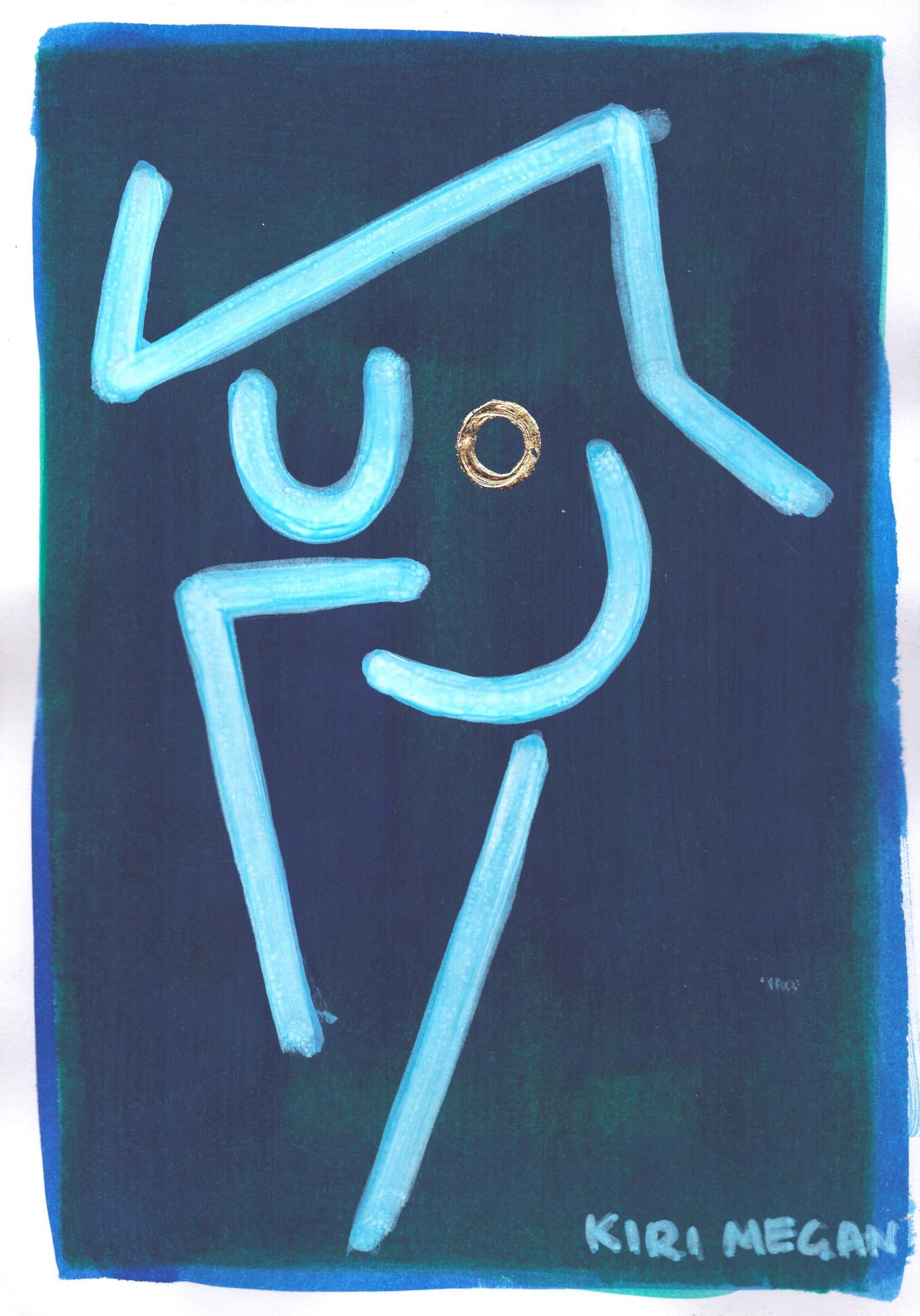 Splash III  –  Modern Abstract Figurative Composition (A5)