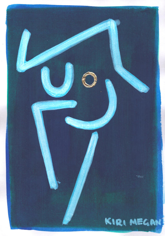 Splash III  –  Modern Abstract Figurative Composition (A5)