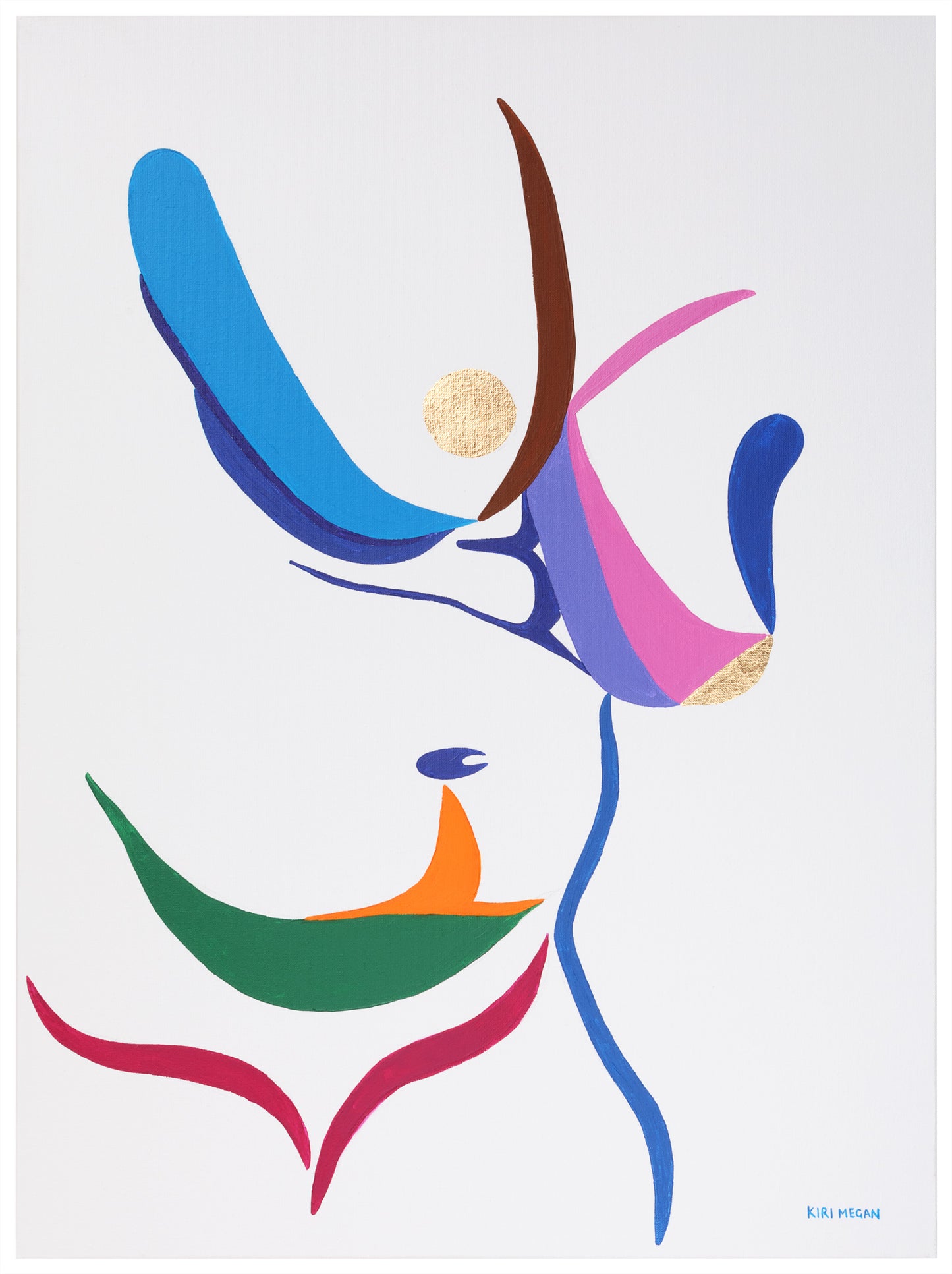 Warrior - Figurative Bold Acrylic Painting on Canvas (81 x 60cm)