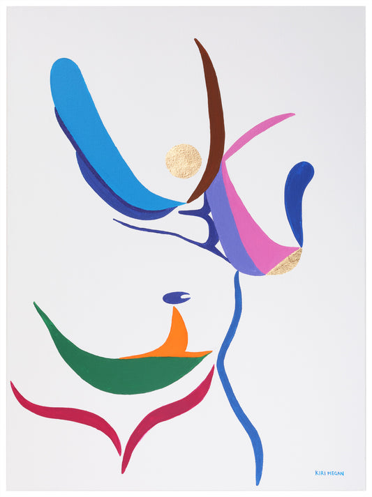 Warrior - Figurative Bold Acrylic Painting on Canvas (81 x 60cm)